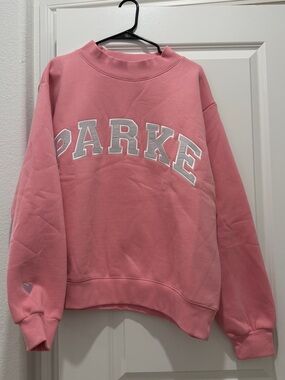 Parke Valentine’s Varsity Mockneck - Blush and Lavender (Limited Edition) L/XL
